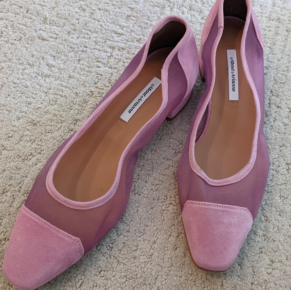 About Arianne pink mesh heels, 11